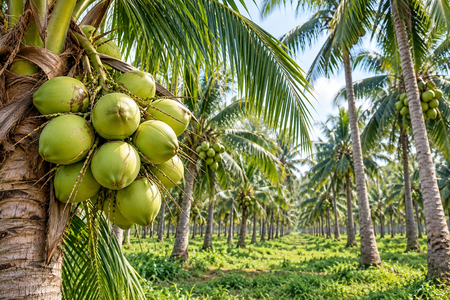 South Indian coconut grove — illustrative image
